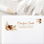 Rust Bohemen en Pampas Grass Weddenschap Label (Insitu)