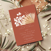 Rust Boho Fall Wedding Kaart