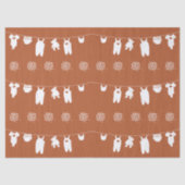 Rust Boho Minimalistische Baby Shower Tissuepapier (Voorkant)