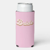 Rust Boho Retro Bachelorette Party Bride Seltzer Blikjeskoeler (Seltzer Voorkant)