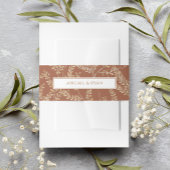 Rust Boho Wildflower Bloemen Vlinder bruiloft Uitnodigingen Wikkel