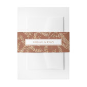 Rust Boho Wildflower Bloemen Vlinder bruiloft Uitnodigingen Wikkel (Voorkant Voorbeeld)