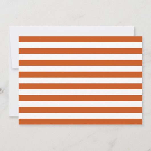 Rust Bold Serif Single Photo Afstuderen Aankondiging (Achterkant)