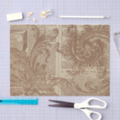 Rust Brown Filigree Tissuepapier (Craft)