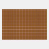 Rust Brown Red White Plaid Classic Inpakpapier Vel (Voorkant)