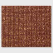 Rust Brown Sweater Knit Texture Cadeaupapier (Vlak)