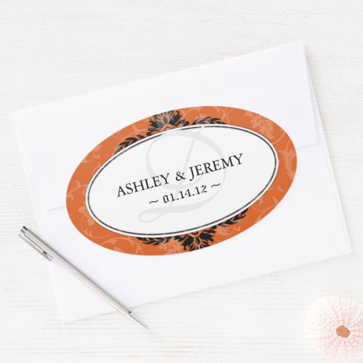 Rust bruiloft gunst Stickers (Envelop)