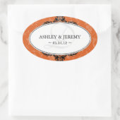 Rust bruiloft gunst Stickers (Tas)