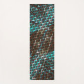 Rust bruin blauw, krassen, klein baksteen of roost yogamat (Voorkant)