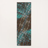 Rust bruin blauw, krassen, klein baksteen of roost yogamat (Achterkant)