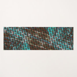 Rust bruin blauw, krassen, klein baksteen of roost yogamat