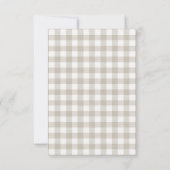 Rust Bruin Bos Baby Shower  Bedankkaart (Achterkant)