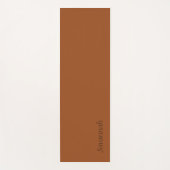 Rust-bruin gepersonaliseerde yogamat (Voorkant)