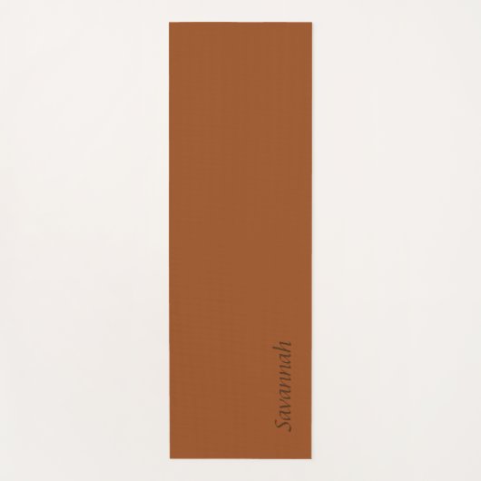 Rust-bruin gepersonaliseerde yogamat (Voorkant)