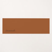 Rust-bruin gepersonaliseerde yogamat (Voorkant (horizontaal))
