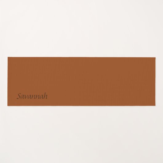 Rust-bruin gepersonaliseerde yogamat (Voorkant (horizontaal))