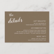 Rust Bruin Minimalistisch Script Calligrafie Bruil