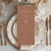 Rust Burnt Sinaasappel Wedding Reception Torteldui Menu