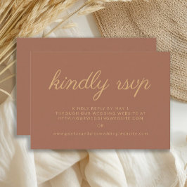 Rust Burnt Sinaasappel Wedding Website Kindly RSVP