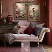 Rust Chinoiserie Bird Floral Romance Tissuepapier