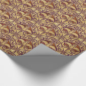  Rust Colored Damask Cadeaupapier (Hoek)