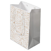 Rust Confetti Waterverf Stippen Gift Bag Medium Cadeauzakje (Achterkant Gekanteld)