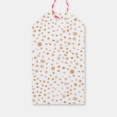 Rust Confetti Waterverf Stippen Gift Label Cadeaulabel (Achterkant)