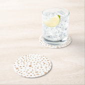 Rust Confetti Waterverf Stippen Papier Onderzetter (Insitu)