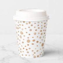 Rust Confetti Waterverf Stippen Papieren Beker