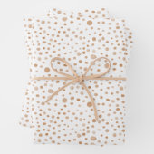 Rust Confetti Waterverf Stippen Wrapping Paper (In situ)