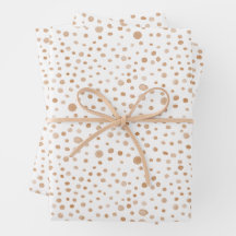 Rust Confetti Waterverf Stippen Wrapping Paper