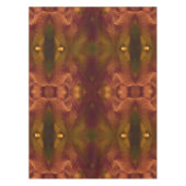 Rust Copper Green Yellow Abstract Tulip Tafelkleed (Voorkant)