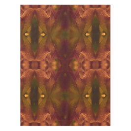 Rust Copper Green Yellow Abstract Tulip Tafelkleed