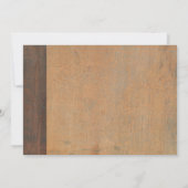 RUST CORROSIVE GRUNGE ORANJE METAL CORPORATE EVENE KAART (Achterkant)