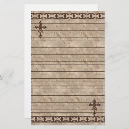 Rust Cross Briefpapier (Voorkant / Achterkant)