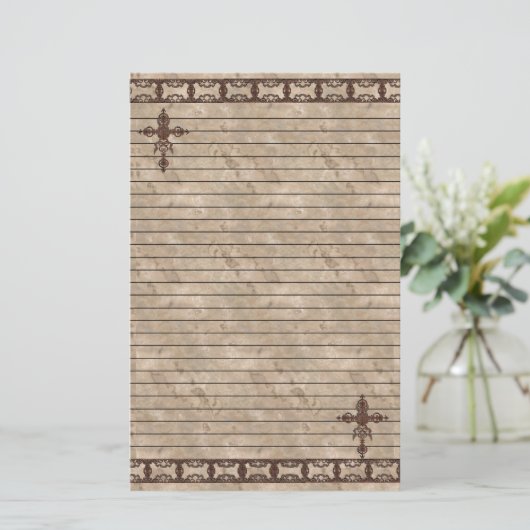 Rust Cross Briefpapier (Staand voorkant)