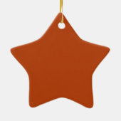 Rust Cute Single Color Keramisch Ornament (Achterkant)