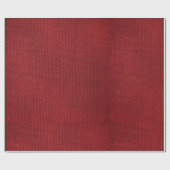 Rust Deep Red Burgundy Burlap Style Country Chic Cadeaupapier (Vlak)