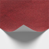 Rust Deep Red Burgundy Burlap Style Country Chic Cadeaupapier (Hoek)