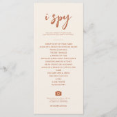 Rust Desert i Spy Wedding Hashtag Menu (Voorkant)