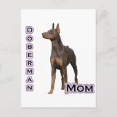 Rust Doberman Moeder 4 Briefkaart (Voorkant)