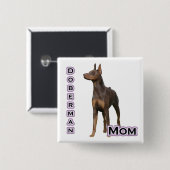 Rust Doberman Moeder 4 - Button (Voorkant /achterkant)