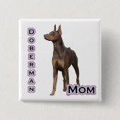 Rust Doberman Moeder 4 - Button (Voorkant)