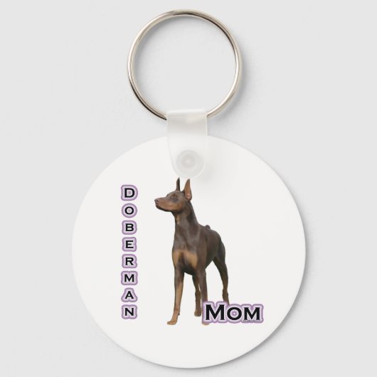 Rust Doberman Moeder 4 - Sleutelhanger (Voorkant)