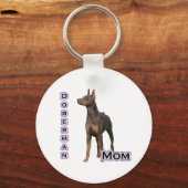 Rust Doberman Moeder 4 - Sleutelhanger (Voorkant)