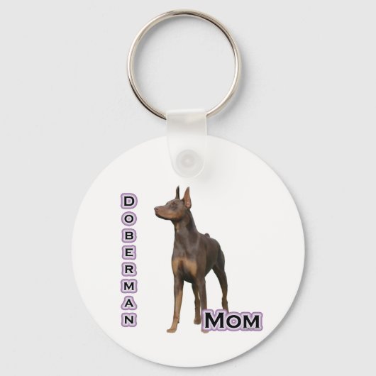 Rust Doberman Moeder 4 - Sleutelhanger (Voorkant)