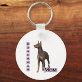 Rust Doberman Moeder 4 - Sleutelhanger (Voorkant)
