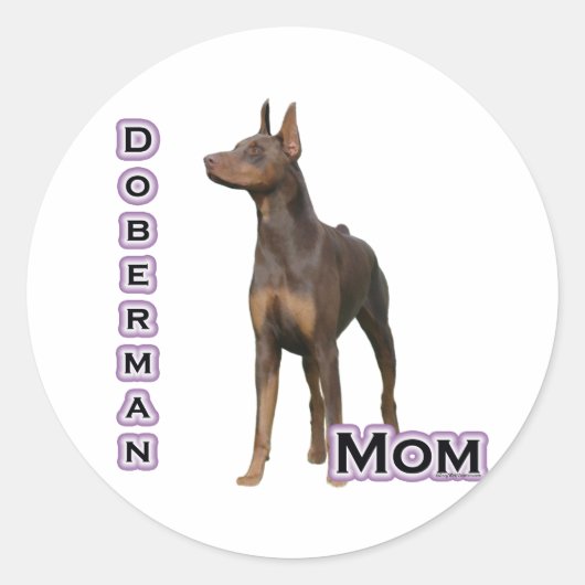 Rust Doberman Moeder 4 - Sticker (Voorkant)
