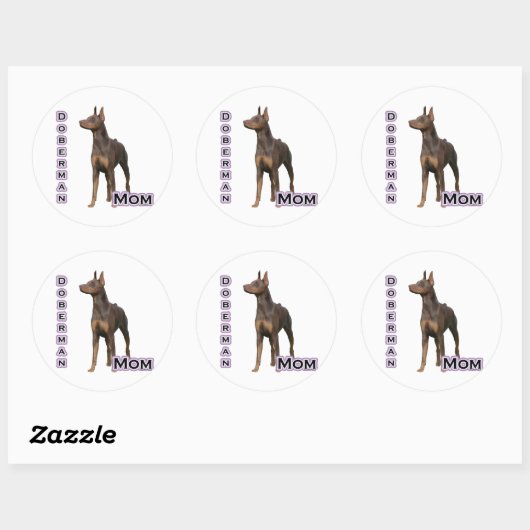 Rust Doberman Moeder 4 - Sticker (Vel)