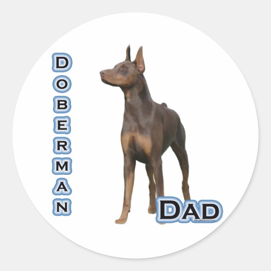 Rust Doberman Pap 4 - Sticker (Voorkant)